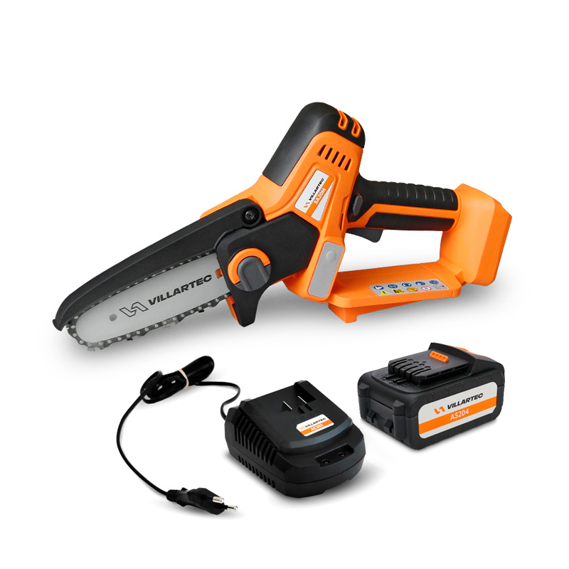 Пила цепная аккумуляторная VILLARTEC SA20M SET: AS204, AC202