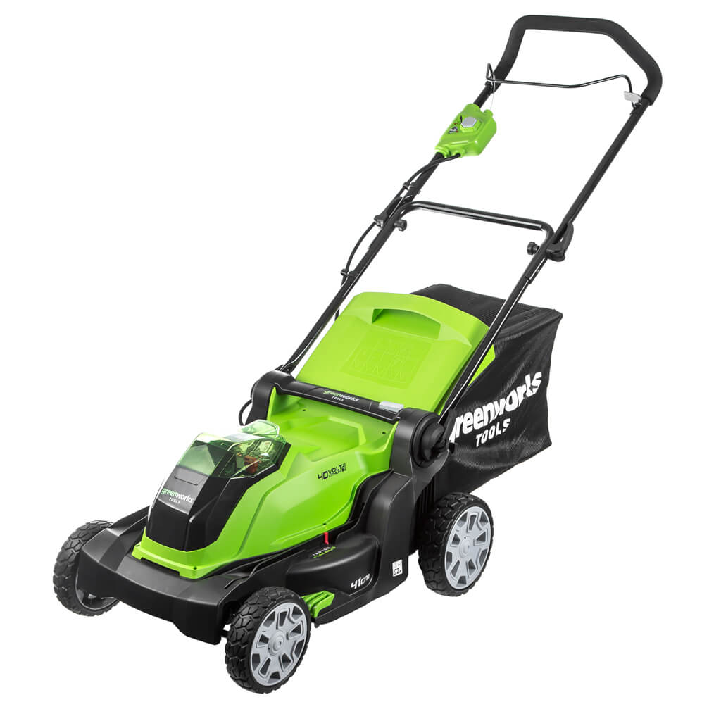 Газонокосилка аккумуляторная Greenworks G40LM41K4 (4 А.ч. и з.у.)