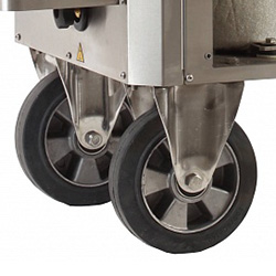 Крупные колеса для удобной транспортировки