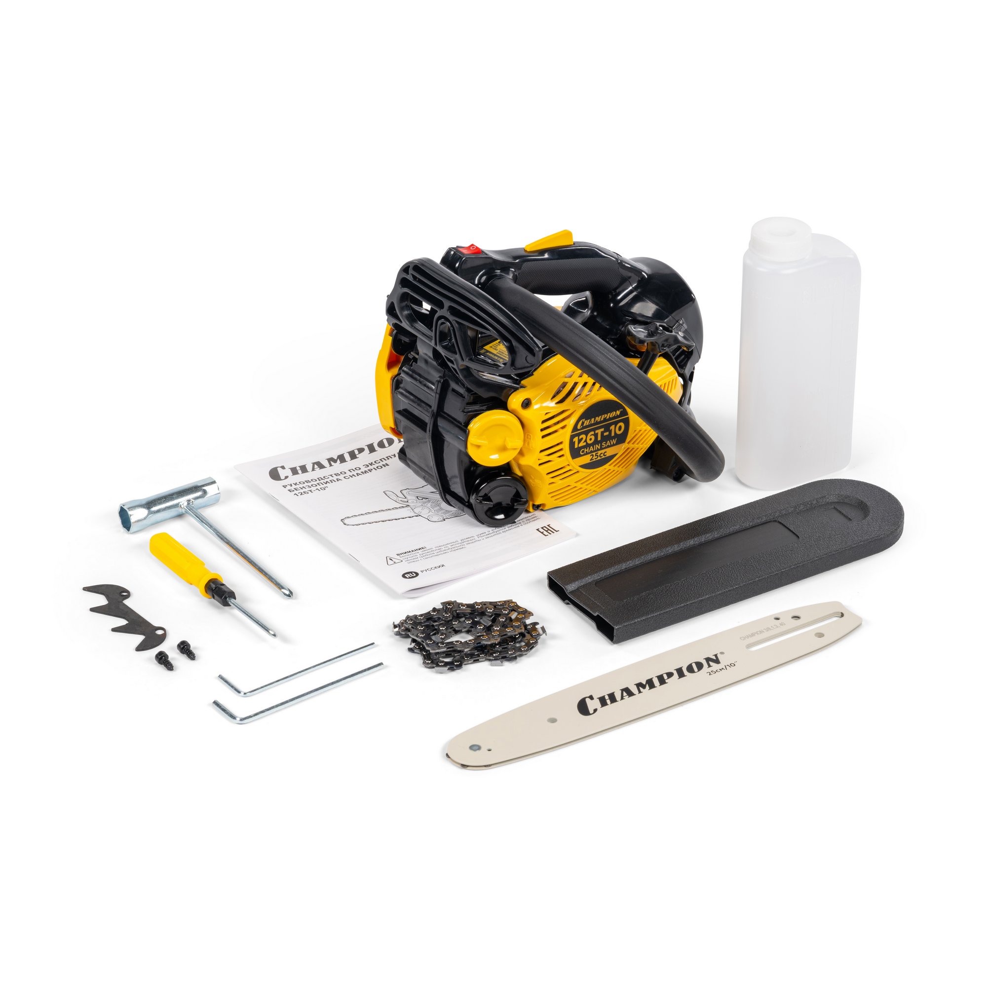 Пила бензиновая (бензопила) Champion 126T-10"