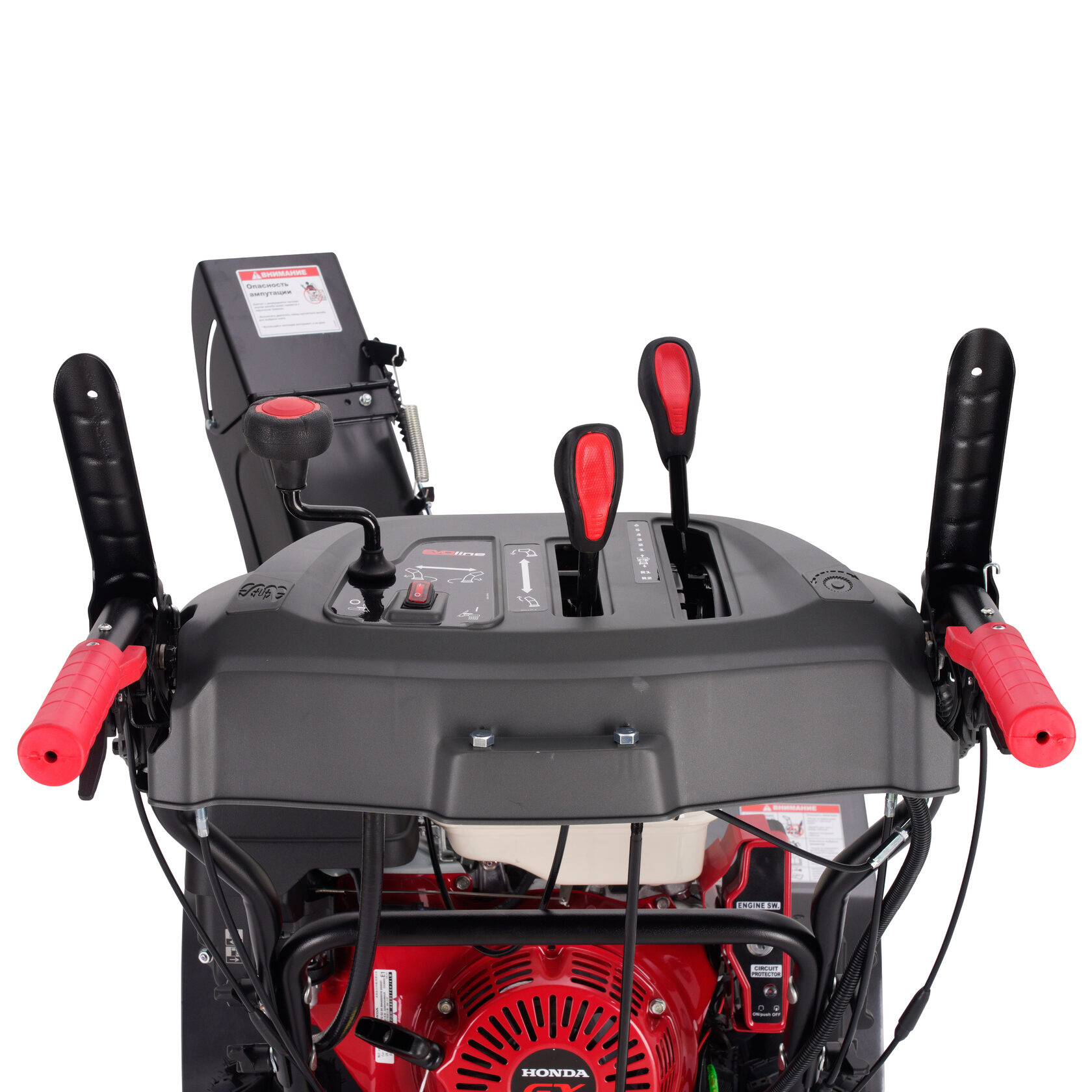 Легкое и понятное управление снегоуборщиком