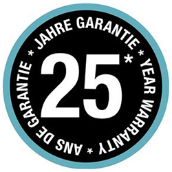 Гарантия на инструмент составляет 25 лет