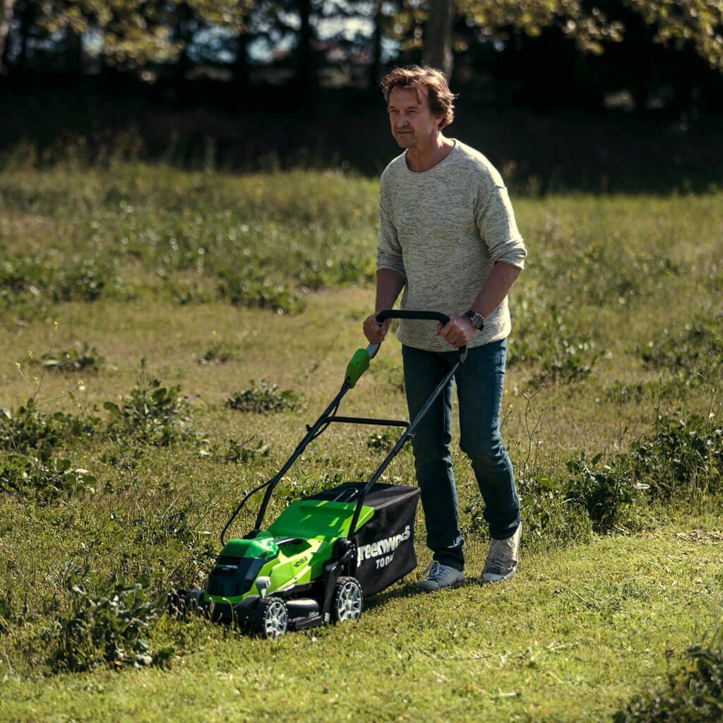 Газонокосилка аккумуляторная Greenworks G40LM35K6 (6 А.ч. и з.у.)