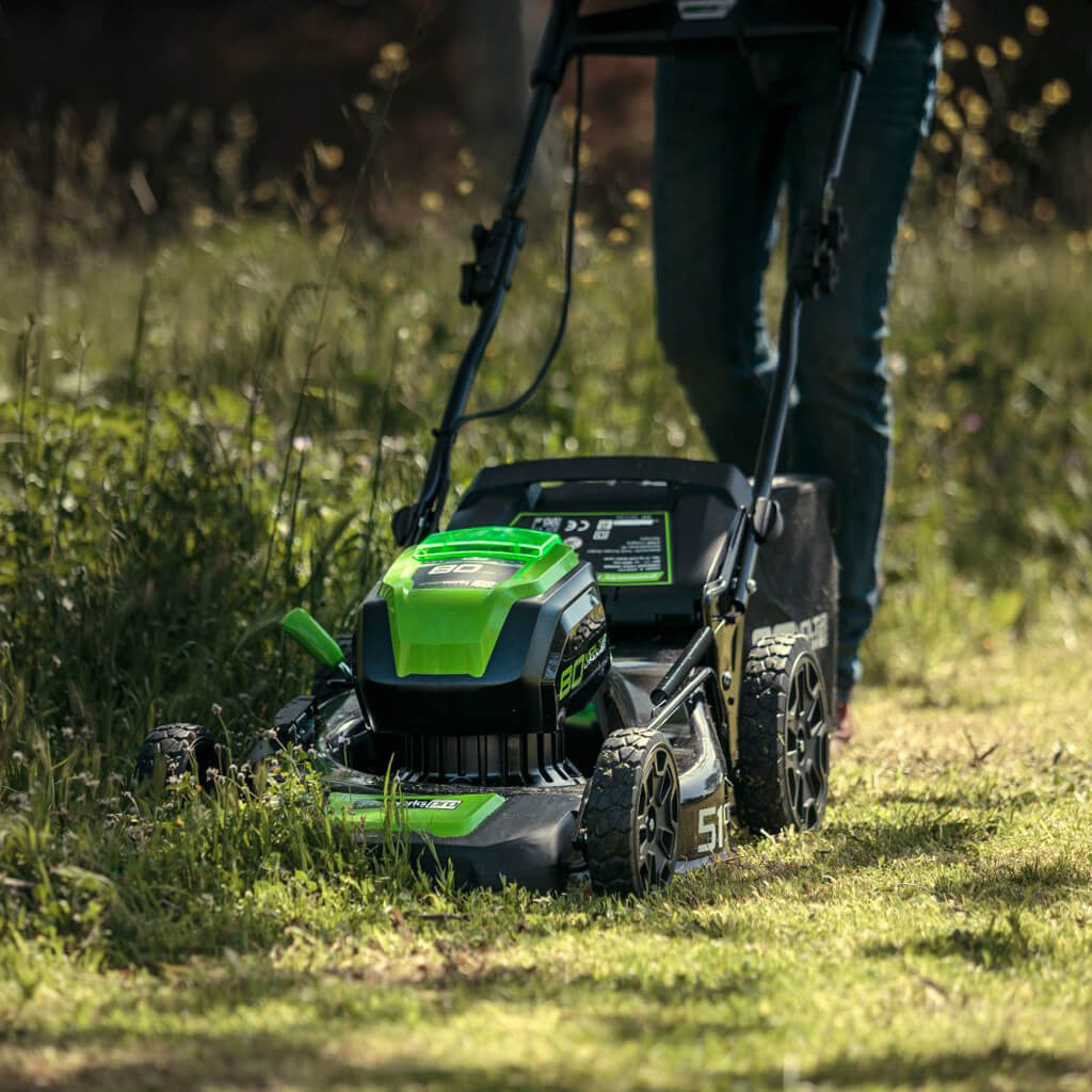 Газонокосилка аккумуляторная Greenworks GD80LM51SPK4 (4 А.ч. и з.у.)