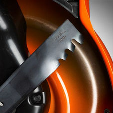 Инновационная конструкция ножа для более качественного среза и мульчирования