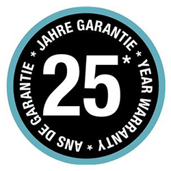 Гарантия сроком до 25 лет