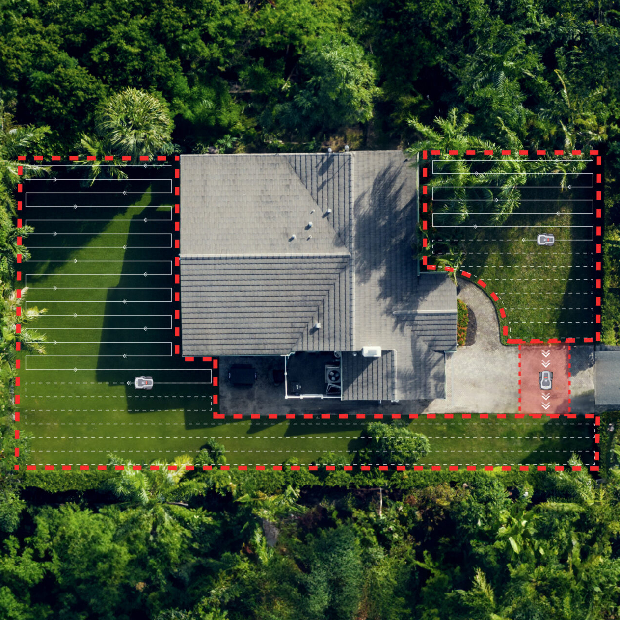 Беспроводная технология RTK и GPS избавляет от необходимости прокладки кабеля по всему участку