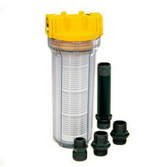 Имеется фильтр для предварительной очистки воды от крупных частиц