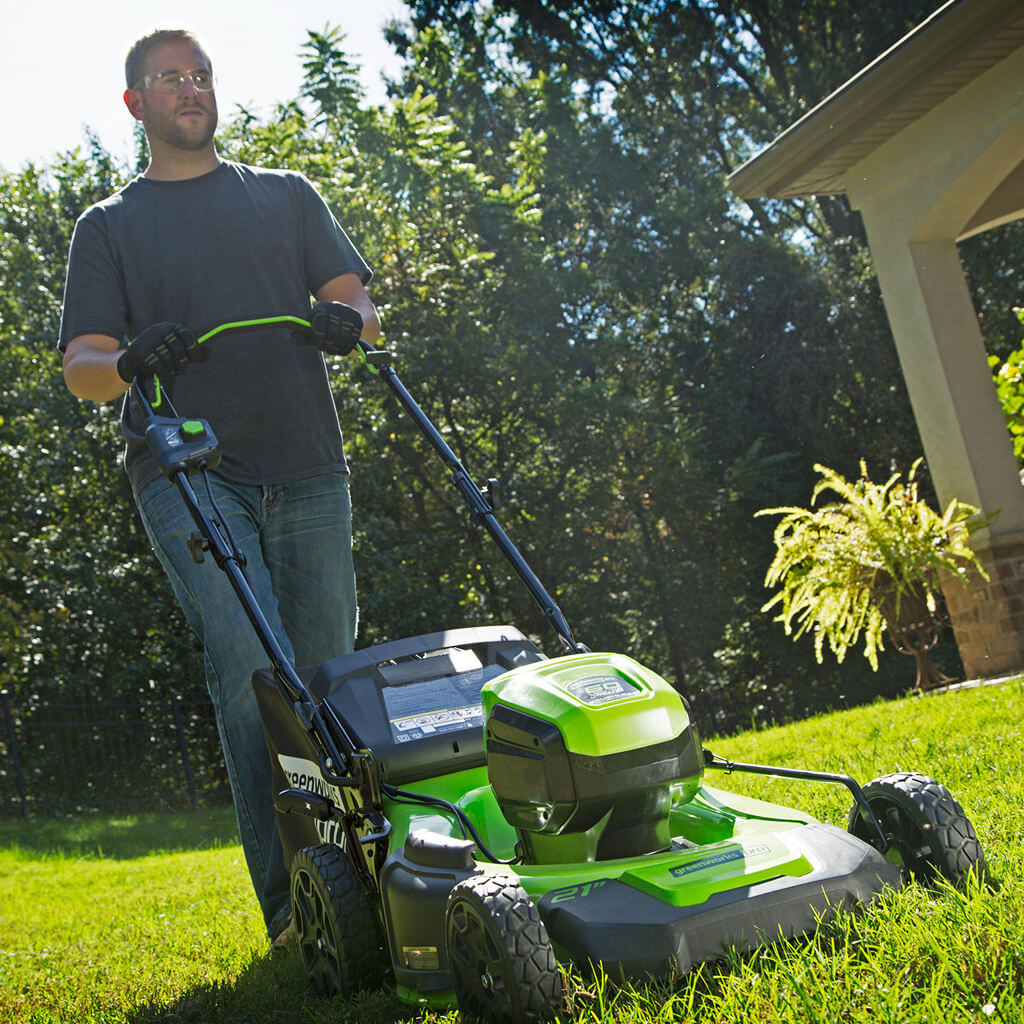 Газонокосилка аккумуляторная Greenworks GD60LM46HPK4 (4 А.ч. и з.у.)