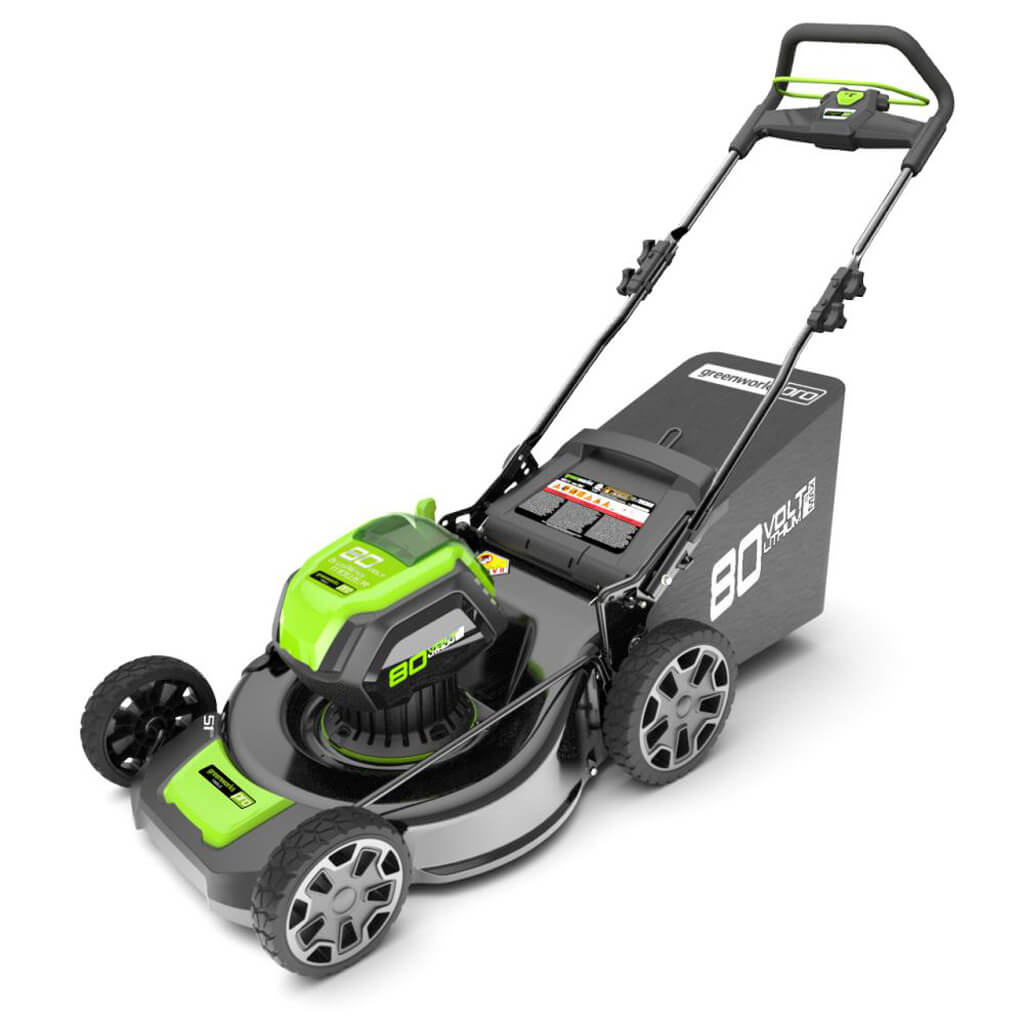 Газонокосилка аккумуляторная Greenworks GD80LM46SPK4 (4 А.ч. и з.у.)