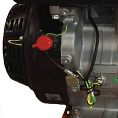 Мотопомпа имеет фирменный высокопроизводительный двигатель Zongshen